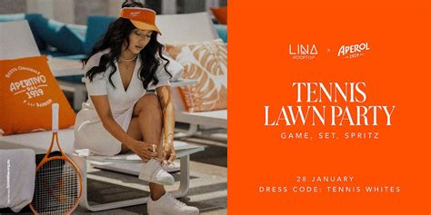 Lina Rooftop x Aperol Tennis Lawn Party, LINA ROOFTOP, South Brisbane ...