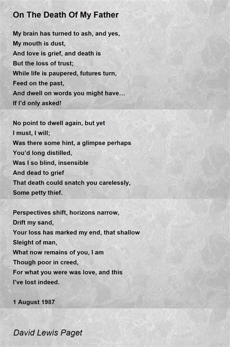 Deceased Father Poems