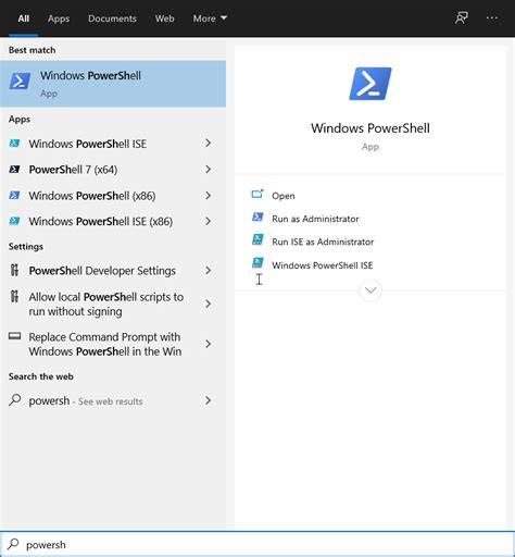 Image result for Windows PowerShell Start Button