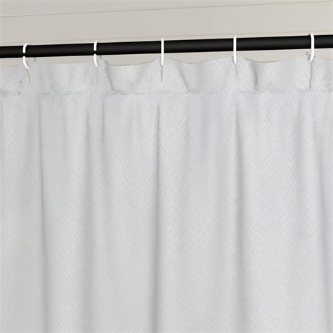 Buy Richmond Wave White Solid Ring Rod Shower Curtain - 183x213cm from ...