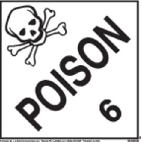 Jj Keller Poison Placard, Polystyrene, Laminated 751 | Zoro
