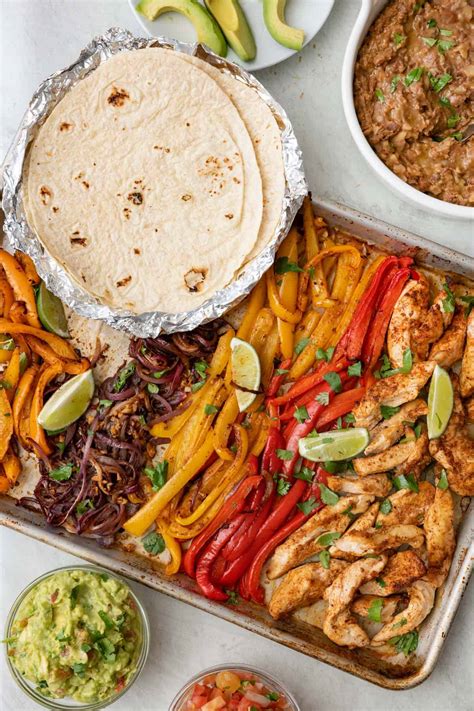 Sheet Pan Chicken Fajitas - Feel Good Foodie