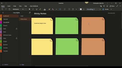 Image result for Creating a One Note Dashboard