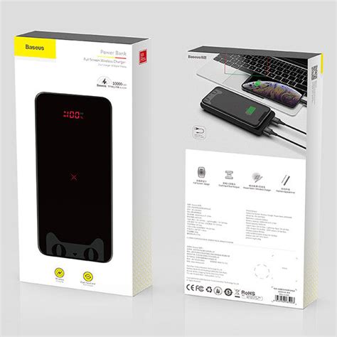 Baseus Power Bank 10000mAh with Wireless Charging Baseus Full Screen W ...