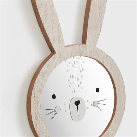 Buy Corsica Slate MDF Round Bunny Wall Mirror - 15x26cm from Corsica by ...