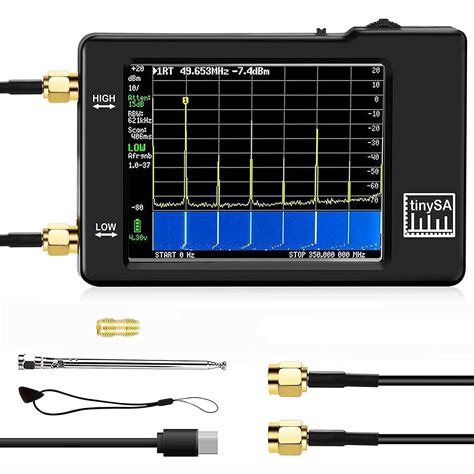 Handheld Tiny Spectrum Analyzer TinySA 2.8inch Touch Screen,Portable ...