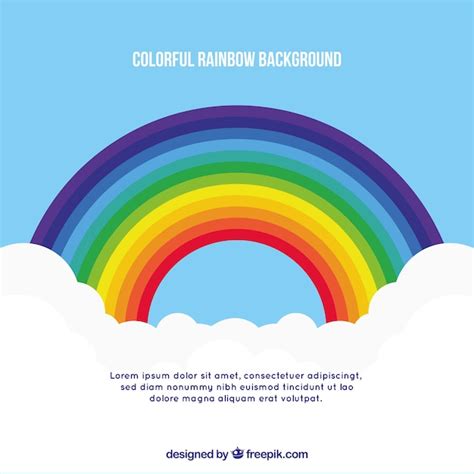 Bunter Regenbogenhintergrund | Kostenlose Vektor
