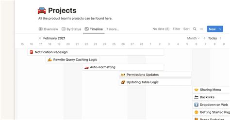 Image result for Notion Timeline Template