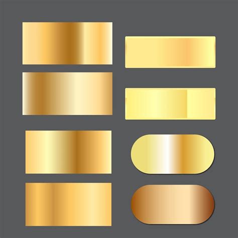 Gold gradients high quality exclusive vector golden metal gradients ...