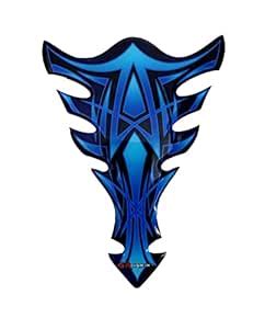 AutoMopix Ice Blue Universal Customize Decal Vinyl Bike Tank Pad ...