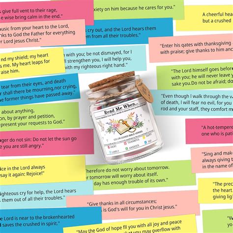 EDYGY Bible Verses in a Jar, Bible Verses Jar for Emotions India | Ubuy