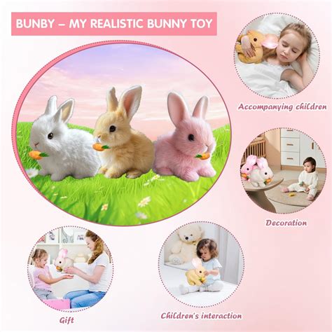 FUSSWIND Bunby - My Realistic Bunny Toy, Bunny Realistic India | Ubuy
