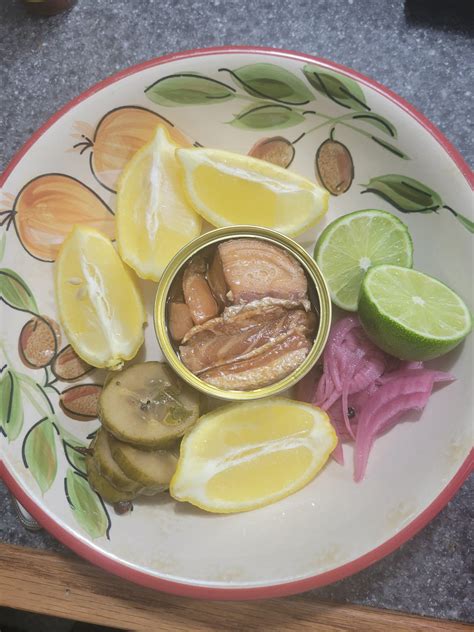 Fishwife smoked salmon with lemon, lime, pickled red onions, and ...