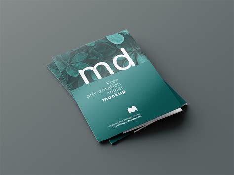 Free presentation folder mockup - Mockups Design