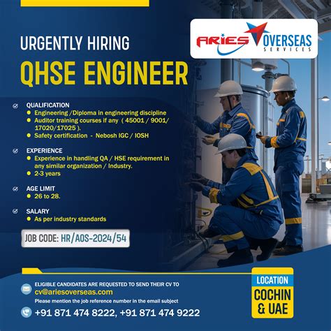 Job Alert | Aries Overseas