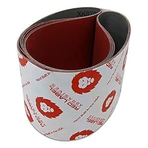 Red Label Abrasives 6 X 48 Inch 80 Grit EdgeCore Metal Grinding Ceramic ...