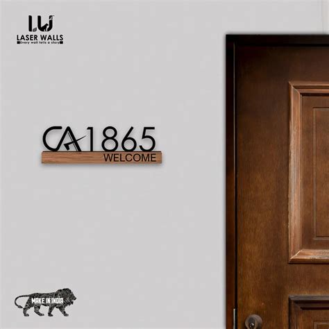 number plate, Number signages, wooden signages, wooden number plate ...