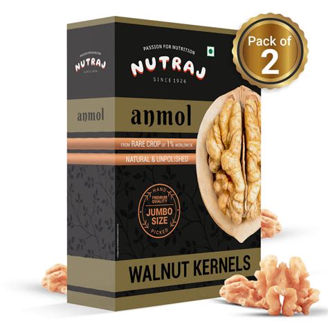 Nutraj Anmol Premium Walnut Kernel (Jumbo Size - Rare Crop - Natural)