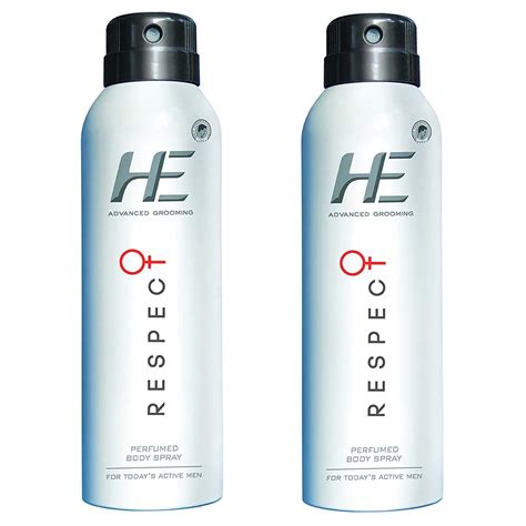 Buy He Advanced Grooming Respect Perfumed Body Spray 150 ml Each (Pack ...