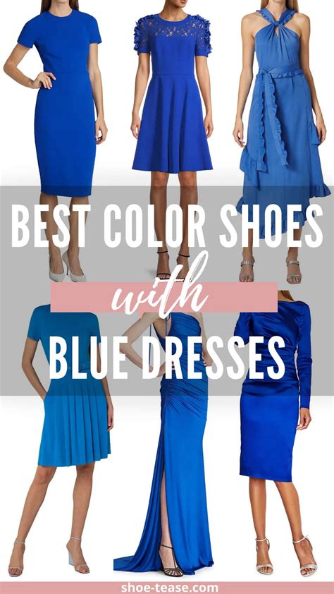 Blue dress match with what color shoes online