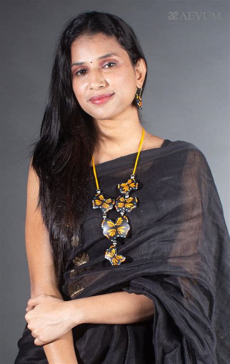 Terracotta Handmade Necklace Set - 7959 – AEVUM