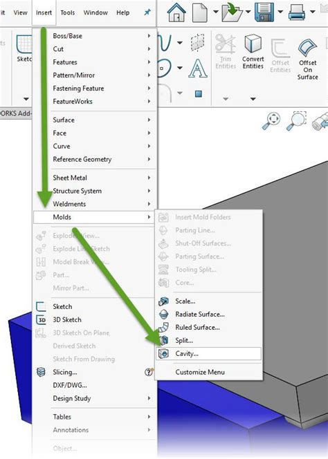 SolidWorks Tutorials Cavity's 的图像结果
