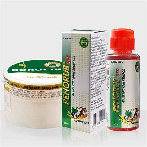 Buy BOROLINE PENORUB AYURVEDIC PAIN RELIEF OIL 50 ML X 2 + ANTISEPTIC ...