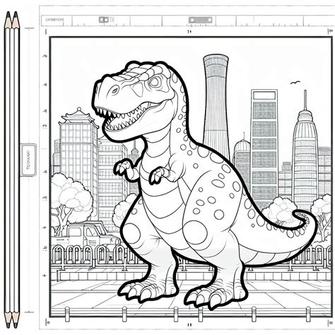 Zombie T Rex Coloring Pages