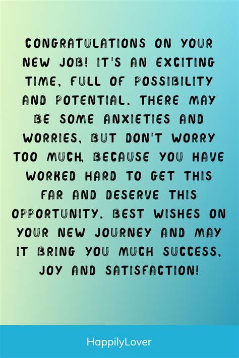 Congratulations new job messages and wishes – Artofit