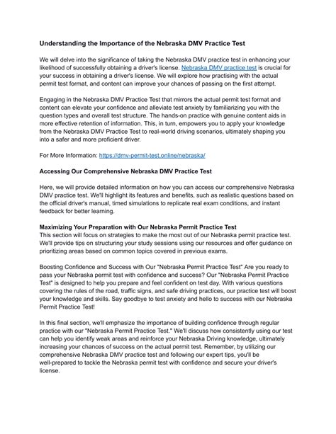 Image result for Nebraska DMV Test Questions