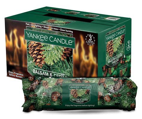 Yankee Candle Balsam and Cedar Scented Firelogs | The Green Head
