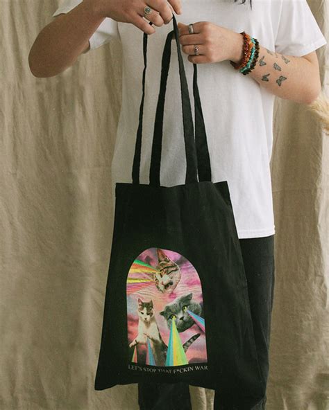 prettysucks / Laser cat tote bag: 19.99 EUR