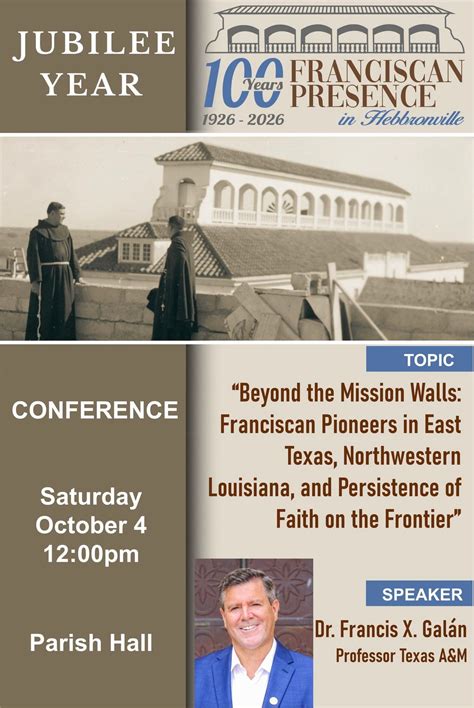 Dr. Francis X. Galan presentation, 504 E. Santa Clara St., Hebbronville ...