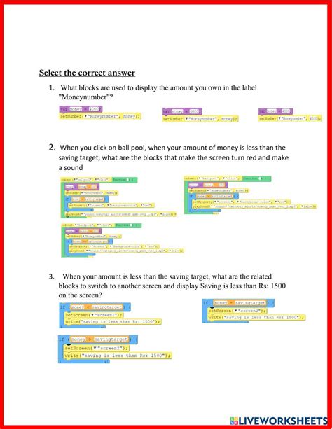 Image result for Live Worksheet Tutorial