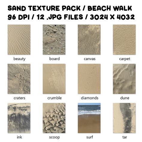 SAND Texture Pack digital Paper Beach Walk Commercial Use Instant ...