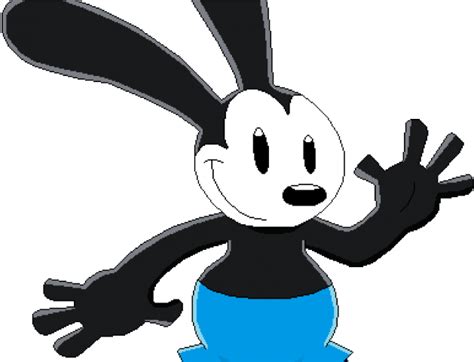 Oswald The Lucky Rabbit, Cartoon Character, Vintage Animation PNG File