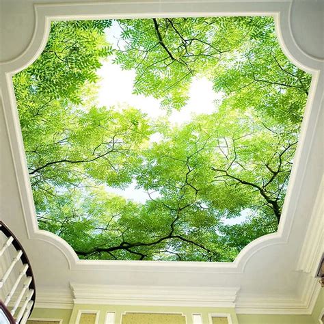 Ceiling Wallpaper Designs India 3D Wallpaper Sticker Panels Ceiling