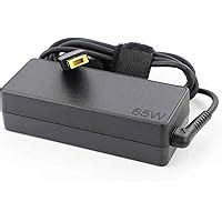Lenovo 65W USB Slim Tip Rectangular pin Laptop Adapter/Charger with ...