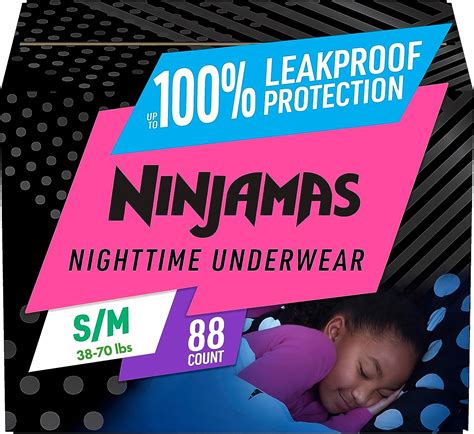 Pampers Ninjamas Nighttime Bedwetting Underwear Girls - Diaper Shower