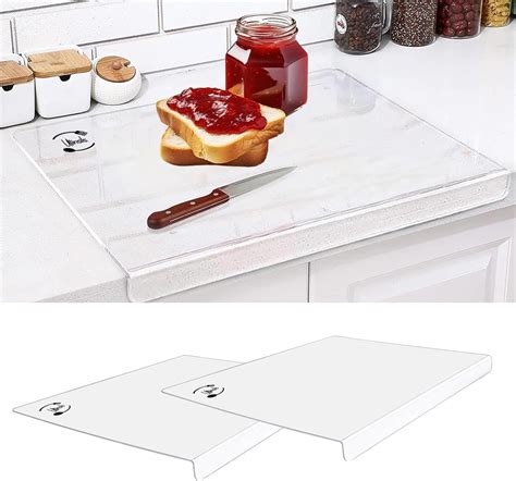 Amazon.com: 2 PCS Acrylic Cutting Board - Acrylic Cutting Board with ...