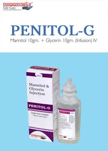 Iv Fluids Range - Mannitol 10gm + Glycerin 10gm Infusion Manufacturer ...