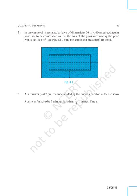 NCERT Exemplar Class 10 Maths Chapter 4 - eSaral