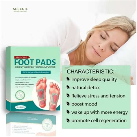 SERENIE SERENITY ENERGIZE HEALTH Ginger Foot Patch Foot Comfort ...