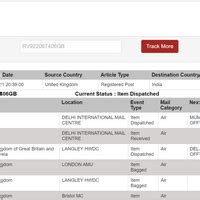 India Post — Haven't received my Registered Post Letter RV[protected]GB