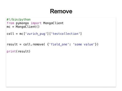 Python MongoDB Tutorial 的图像结果
