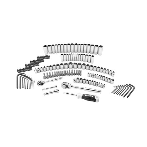 Buy HART Multiple Drive 160-Piece Mechanics Tool Set, Chrome Finish ...