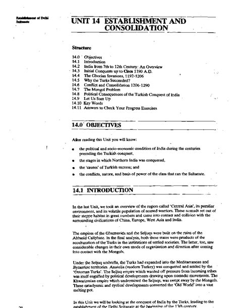 Wjrn B 3Eq YLx CQBh 78 - Notes - UNIT 14 ESTABLISHMENT AND ...