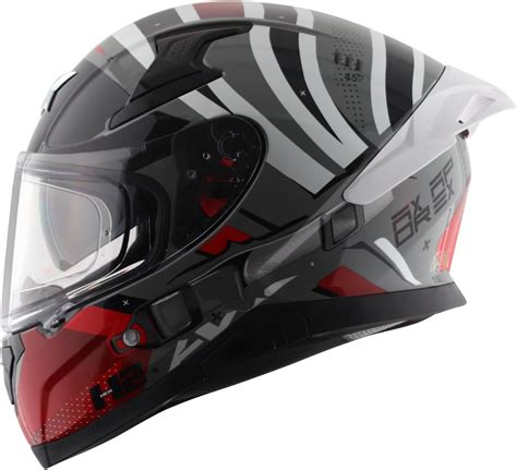 Axor Helmets Apex Hex-2 Cool Helmet (Grey Red, X-Large) : Amazon.in ...