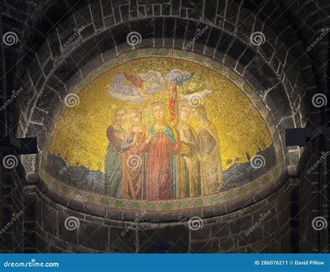 Mosaic in the Apse of the Chapel of Ursula in the Basilica of Saint ...