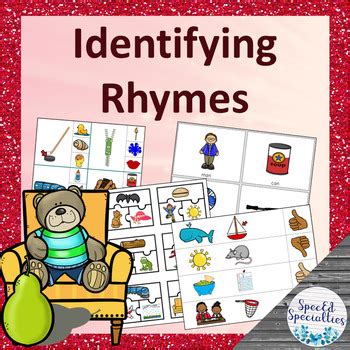 Identifying Rhyming Words Games and Activities for Phonological Awareness